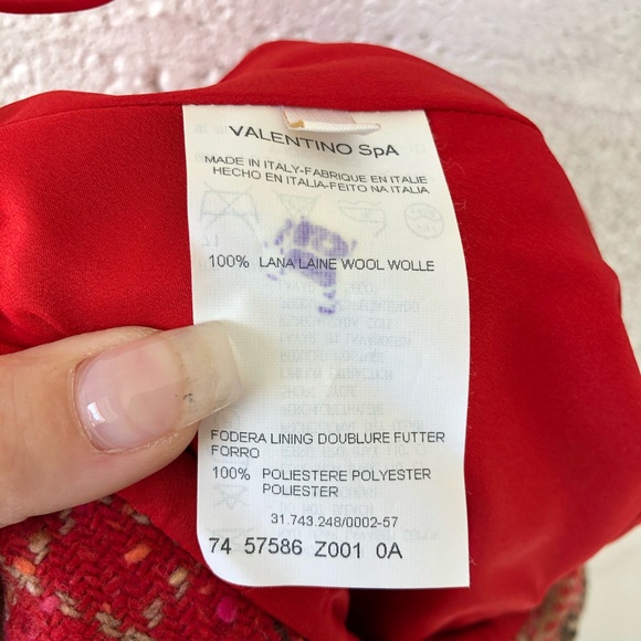 Valentino Plaid Wool Front split maxi skirt sz: 12 NWT - Picture 11 of 14